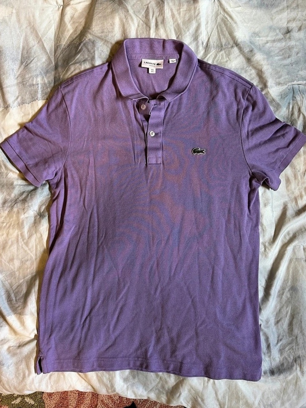 Lacoste Classic Fit Lavender Purple Piqué Polo Men’s L / FR 5